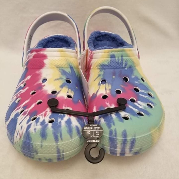 CROCS Shoes Mens 1 Classic Lined Tie Dye Croc Poshmark